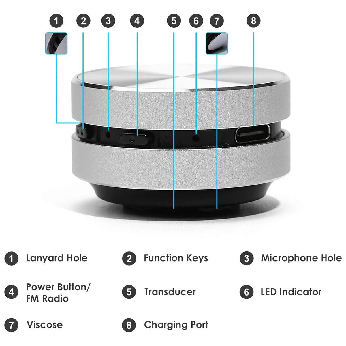 Mini Portable Bone Conduction Speaker