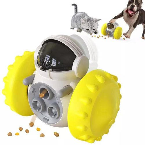 Pet Treat Dispenser Robot Toy