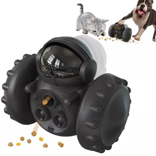 Pet Treat Dispenser Robot Toy