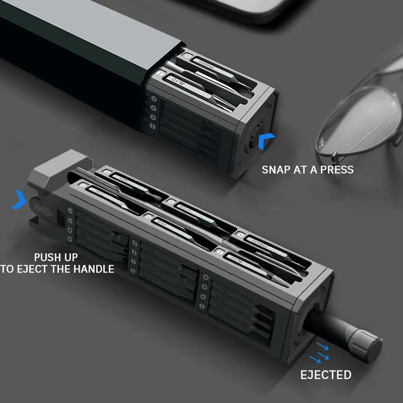 44-in-1 Precision Screwdriver Set with Magnetic Bits