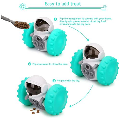 Pet Treat Dispenser Robot Toy